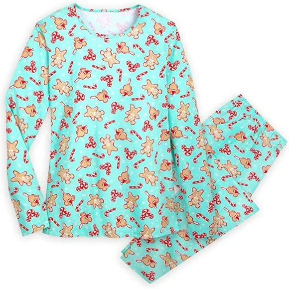 Mickey Mouse RARE Holiday Treats Gingerbread pajamas Set for Women size XL 1XL